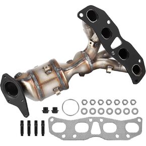 KLN Colanted Converter Kit Direct-Fit Direct for Buick Enclave 2008-2017 ، Fit for Chevy Traverse 2009-2017 ، Fit for GMC Acadia 2007-2017 ، Fit for Saturn Outlook 2007-2010 3.6L (3pcs)-E.P.A. متوافق