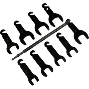 Lisle 43350 Pneumatic Fan Clutch Wrench Set, 10 pc.
