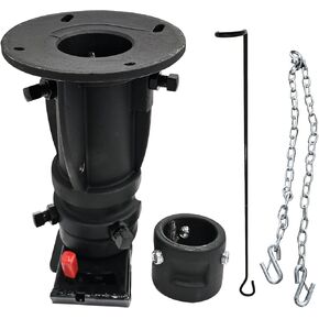 C5G1216 5th Wheel to Gooseneck Adapter Camper Hitch Coupler 12 "-16" ، عجلة خامسة لسلسلة أمان محول القطر القطر