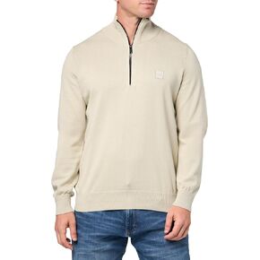 بوس ميدان ساحة الشعار القطن مزيج Quarter Zip Sweater