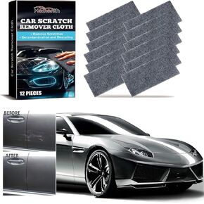 12 مساءً مزيل القماش للسيارة نانو ، مزيل الخدش للمركبات ، إصلاح خدش Clothcar Nano ، وقطعة قماش شرارة للسيارة ، بسهولة لإصلاح الخدوش ، الدوامات ، بقايا الطلاء