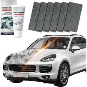 6PCS Car Scratch Remover, Upgrade Multi-Purpose Nano Sparkle Cloth Car Scratch Remover Kit, Easy-to-Use Auto Scratch Remover for Light Scratches and All Vehicle Colors, Black