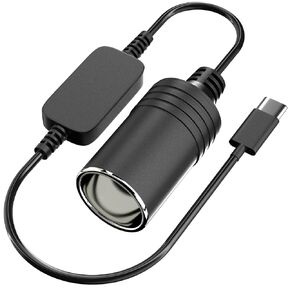 USB to Cigarette Lighter Adapter, 10W USB Male to 12V Cigarette Lighter Socket Cable, for Dash Cam, Radar Detector, Car Fan, Electronic GPS, Led Light