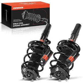 A-Premium Front Pair (2) Complete Strut and Coil Spring Assembly Compatible with Honda Accord 2018 2019 2020 2021 2022, Driver and Passenger Side