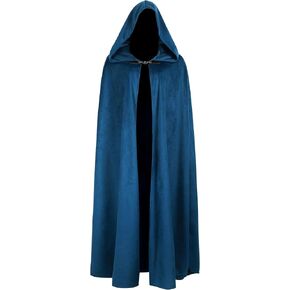 Medieval Cloak with Hood Renaissance Cape for Men and Women Halloween Costume