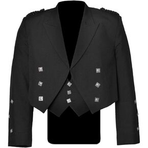 Scottish Prince Charlie Kilt Jacket with Waistcoat/Vest