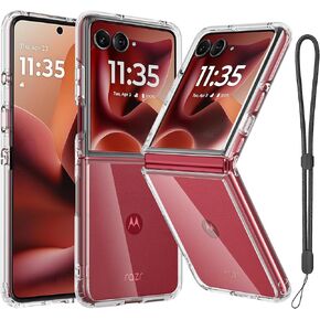 حافظة RMOCR لهاتف Motorola Razr 2023، غطاء هاتف شفاف مقاوم للصدمات، حافظات حماية صلبة رفيعة للغاية من البولي كربونات لهاتف Motorola Razr 2023، شفاف in Kuwait
