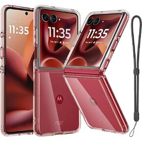حافظة RMOCR لهاتف Motorola Razr 2023، غطاء هاتف شفاف مقاوم للصدمات، حافظات حماية صلبة رفيعة للغاية من البولي كربونات لهاتف Motorola Razr 2023، شفاف in Saudi Arabia