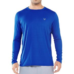 حماية أشعة الشمس في Northyard Men Upf 50+ قمصان UV Rash Guard Long Sweve Fishing Fishing Shirt تمرين الرياضي المشي لمسافات طويلة