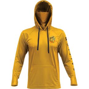 Fishing Shirts for Men,UPF50 Hooded Long Sleeve with Gaiter, Sun Protection Dry Fit Apparel, Face Mask, Fishing Clothes