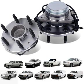 حامل العجلات الأمامية وتجميع المحور-Fit Escalade ، Fit Silverado 1500 ، Fit Avalanche ، Fit Suburban ، Fit Tahoe ، Fit Sierra 1500 ، Fit Yukon ، Fit Savana 1500 ، Fit Express 1500 6-Lug OE 515053 2-pack