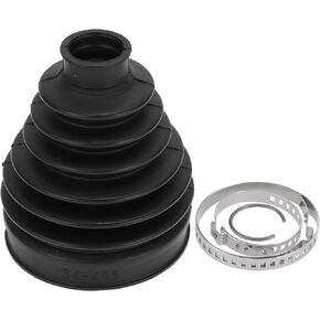 1 Set CV Joint Boot Kit for Mini Cooper 2002-2008 Outer Constant Velocity Joint Boot W/Clamps No.31607518245 Black Rubber