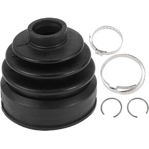 1 Set CV Joint Boot Kit for Honda Ridgeline 2008-2014 for Honda Pilot 08-15 Inner Constant Velocity Joint Boot W/Clamps No.44017STXA01 Black Rubber