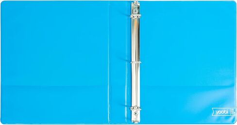 مجموعة الموثق yoobi 1 بوصة ، 3 عدادات حلقة مع غطاء بلاستيكي ، 2 جيب الأكمام وخواتم D ، منظم لما يصل إلى 220 ورقة من الورق الفضفاض ، 4 حزمة المجلدات اللطيفة ، التصميمات الملونة ، المكتب أو اللوازم المدرسية in Kuwait