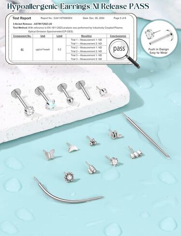 SAILIMUE 14K Gold Filled Threadless Nose Rings Studs - 20G 18G 16G Nose Rings for Women Men Hypoallergenic Surgical Steel Threadless Flat Back Earrings Nose Nostril Medusa Helix Tragus Piercing Jewelry Small Push in Flat Back Nose Studs in Saudi Arabia