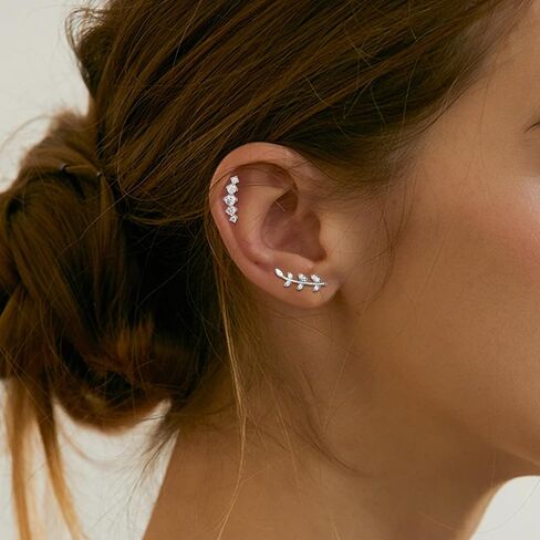 Besteel Hypoallergenic Cartilage Earrings for Women - Surgical Stainless Steel Earrings for Sensitive Ears 16G Stud Cartilage Earring Sets for Multiple Piercing Helix Conch Tragus Piercing Jewelry in Saudi Arabia
