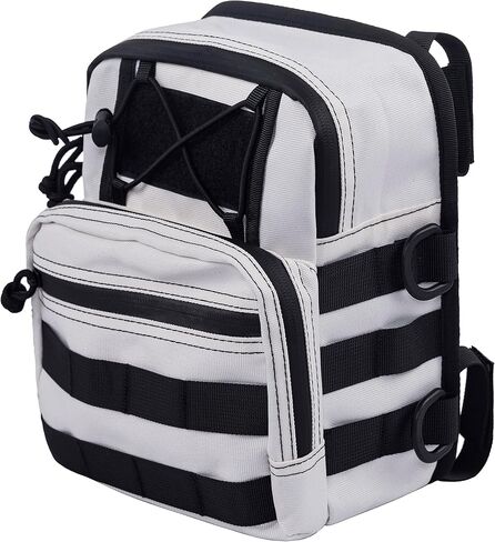 Universal Club Style Utility Molle Traveller Bar Handlebar T-Bar Bag Handle Bags, Fit For Harley Dyna Street Bob FXBB Softail Sportster, Tool Pouch Trunk Storage Bag, Black (DSCBB000-HD) in Kuwait