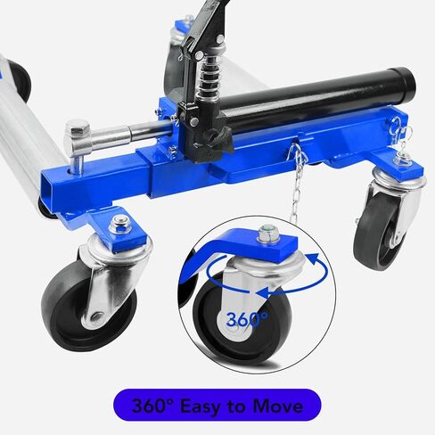 مجموعة Car Wheel Dolly Jack من 4 ، 1500 رطل سيارة هيدروليكية دولي ، بكرات ثقيلة مع دواسة القدم لمقطورة RV Truck ، الأحمر in Kuwait