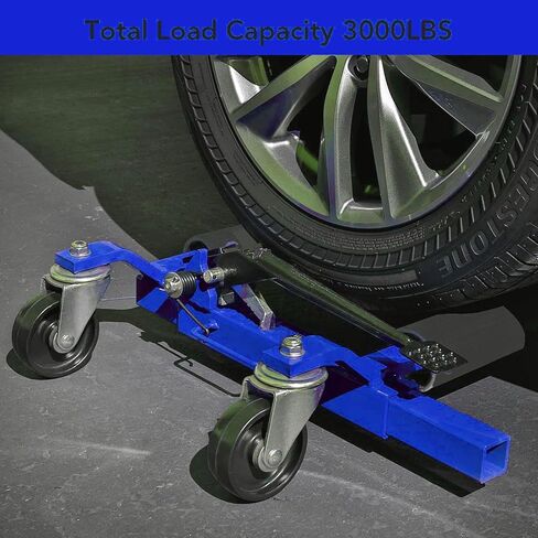 مجموعة Car Wheel Dolly Jack من 4 ، 1500 رطل سيارة هيدروليكية دولي ، بكرات ثقيلة مع دواسة القدم لمقطورة RV Truck ، الأحمر in Kuwait