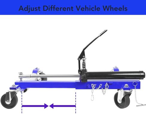 مجموعة Car Wheel Dolly Jack من 4 ، 1500 رطل سيارة هيدروليكية دولي ، بكرات ثقيلة مع دواسة القدم لمقطورة RV Truck ، الأحمر in Kuwait