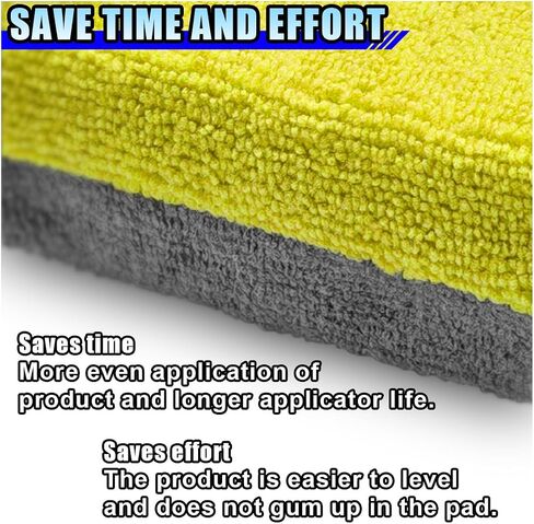 12PCS Ceramic Coating Applicator Sponge, 4.13'' x 1.84'' Microfiber Car Detailing Applicator Pads, Rectangular Car Foam Cleaning Pad, Auto Polishing Pad for Wax, Paint, Sealant (Green) in Saudi Arabia