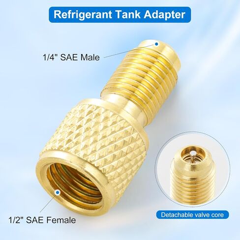 3 Way AC Manifold Gauge Set, 5FT Diagnostic Manifold Freon Gauge Set with High and Low R134A Quick Couple Adapter, Refrigerant Tank Adapter for R410A R134A R22 R12 HVAC System in Kuwait