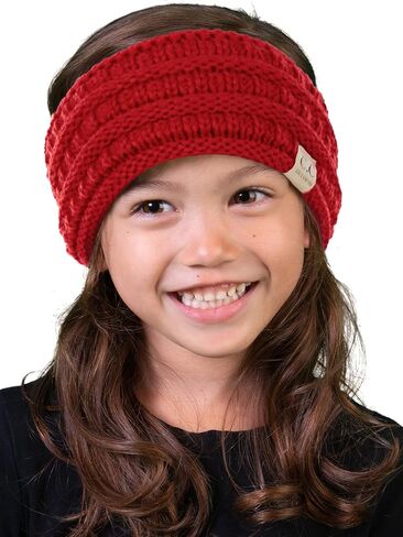 Funky Junque Kids Headwrap Baby Toddler Knit Fuzzy Lined Head Wrap Headband Ear Warmer in Saudi Arabia