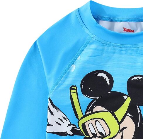 Disney Mickey Mouse Boys UPF 50+ Rash Guard and Swim Trunks Swimsuit for Infant, Toddler, and Big Kids in Saudi Arabia