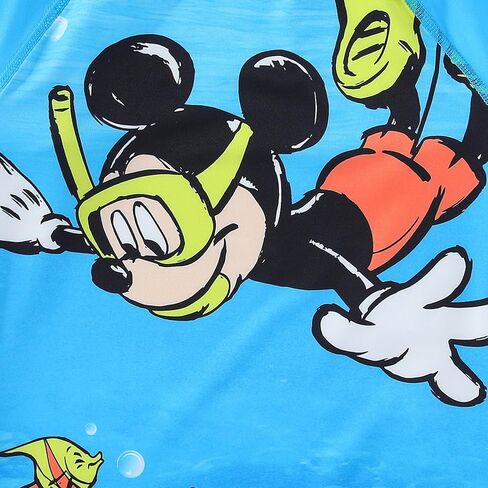 Disney Mickey Mouse Boys UPF 50+ Rash Guard and Swim Trunks Swimsuit for Infant, Toddler, and Big Kids in Saudi Arabia