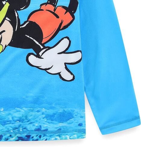Disney Mickey Mouse Boys UPF 50+ Rash Guard and Swim Trunks Swimsuit for Infant, Toddler, and Big Kids in Saudi Arabia