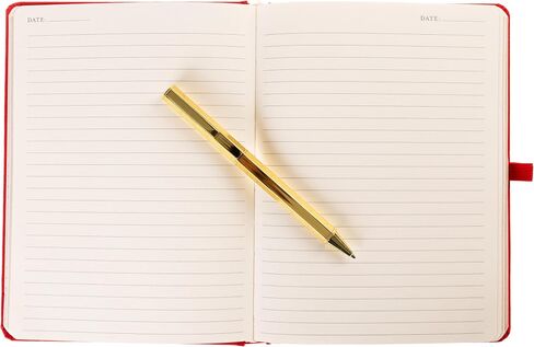 Graphique Bee المبطنة مجلة Plus Pen Luxe Collection ، دفتر Notes Hardcover للمذكرات للكتابة ، نقش رقائق الذهب ، 160 صفحة ، 6 "× 8" in Kuwait