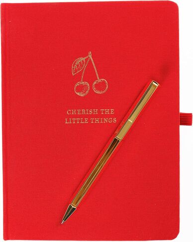Graphique Bee المبطنة مجلة Plus Pen Luxe Collection ، دفتر Notes Hardcover للمذكرات للكتابة ، نقش رقائق الذهب ، 160 صفحة ، 6 "× 8" in Kuwait