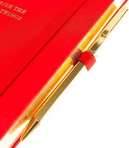 Graphique Bee المبطنة مجلة Plus Pen Luxe Collection ، دفتر Notes Hardcover للمذكرات للكتابة ، نقش رقائق الذهب ، 160 صفحة ، 6 "× 8" in Kuwait