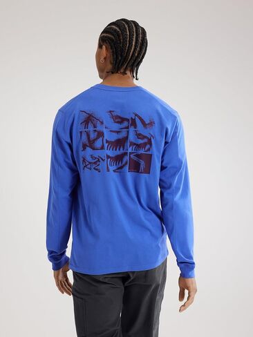 Arc'teryx Kragg SL Cotton Bird Tile Shirt LS Men's | Soft Cotton Climbing Shirt with Tiled Bird Graphic in Saudi Arabia