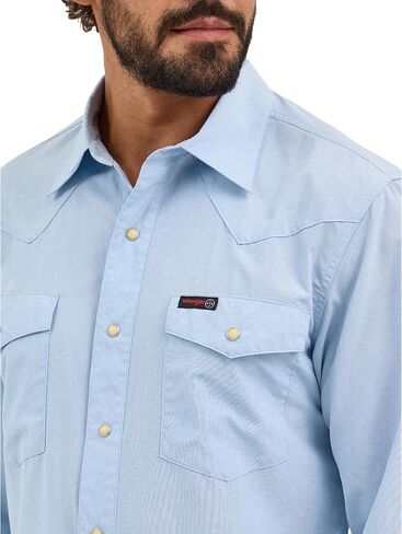 ATG by Wrangler Men's Western Drover Button-Down Shirt in Saudi Arabia