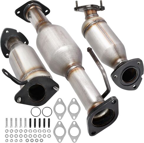 KLN Colanted Converter Kit Direct-Fit Direct for Buick Enclave 2008-2017 ، Fit for Chevy Traverse 2009-2017 ، Fit for GMC Acadia 2007-2017 ، Fit for Saturn Outlook 2007-2010 3.6L (3pcs)-E.P.A. متوافق in Kuwait