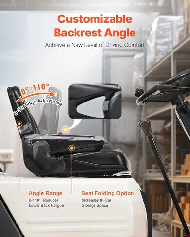 VEVOR Universal Forklift Seat Wrap Around,Universal Tractor Seat with Micro Switch, Adjustable Tractor Suspension Seat with Tilt Fits for John Deere, Ford, Massey Ferguson,New Holland Tractor in Saudi Arabia