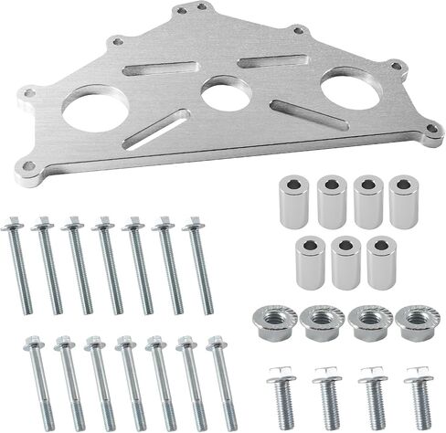 Engine Safe Stand Adapter Plate Compatible with Chevy Small/Big Block LS LT Engines Heavy Duty Support (Silver) in Saudi Arabia