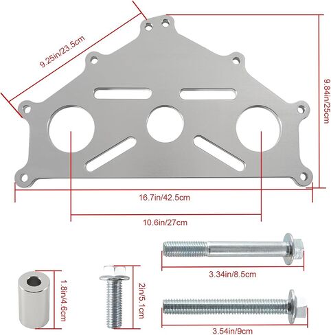 Engine Safe Stand Adapter Plate Compatible with Chevy Small/Big Block LS LT Engines Heavy Duty Support (Silver) in Saudi Arabia