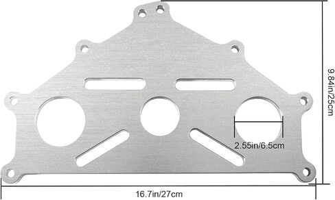 Engine Safe Stand Adapter Plate Compatible with Chevy Small/Big Block LS LT Engines Heavy Duty Support (Silver) in Saudi Arabia
