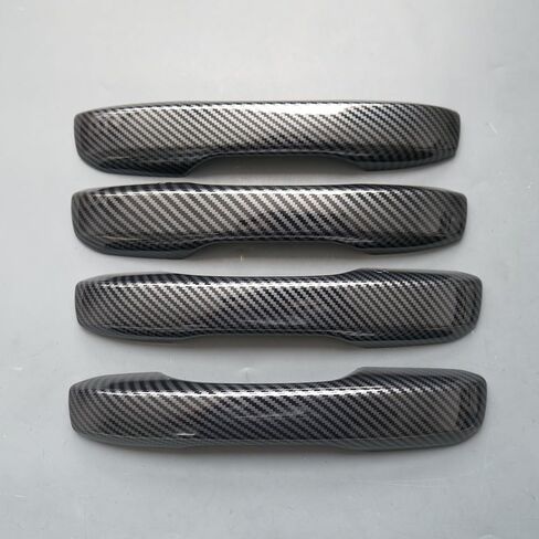 Gloss Black Sport Door Handle Cover Trim for Honda Accord CR-V 2023 2024 HR-V 2023 Civic Integra (with 2 Keyless Holes, Gloss Black) in Kuwait