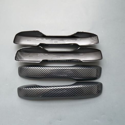 Gloss Black Sport Door Handle Cover Trim for Honda Accord CR-V 2023 2024 HR-V 2023 Civic Integra (with 2 Keyless Holes, Gloss Black) in Kuwait