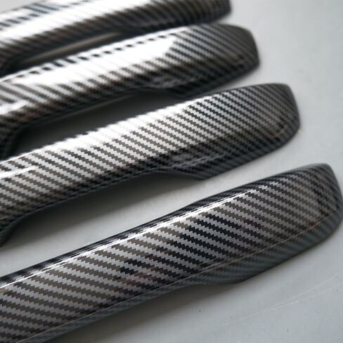 Gloss Black Sport Door Handle Cover Trim for Honda Accord CR-V 2023 2024 HR-V 2023 Civic Integra (with 2 Keyless Holes, Gloss Black) in Kuwait