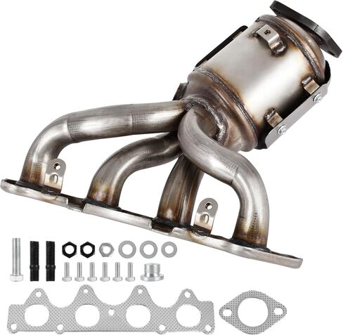 KLN Colanted Converter Kit Direct-Fit Direct for Buick Enclave 2008-2017 ، Fit for Chevy Traverse 2009-2017 ، Fit for GMC Acadia 2007-2017 ، Fit for Saturn Outlook 2007-2010 3.6L (3pcs)-E.P.A. متوافق in Kuwait
