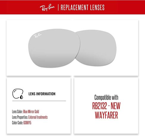 NEW RB2132 New Wayfarer Replacement Lenses For Men For Women+ BUNDLE with Designer iWear Care Kit in Saudi Arabia