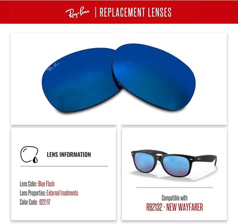 NEW RB2132 New Wayfarer Replacement Lenses For Men For Women+ BUNDLE with Designer iWear Care Kit in Saudi Arabia