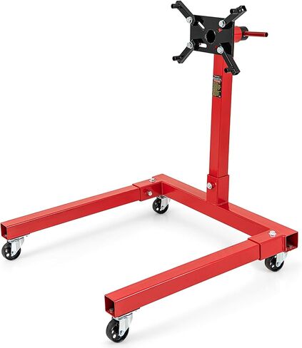 حامل محرك Goplus ، 750 رطلاً (3/8 طن) حامل محرك مع عجلات ، رأس دوار 360 درجة وأذرع قابلة للتعديل ، حامل محرك معدني شاق للمرآب ، إصلاح السيارات ، الأحمر in Kuwait