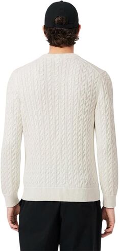 Lacoste Men's Cable Knit Cotton Sweater in Saudi Arabia