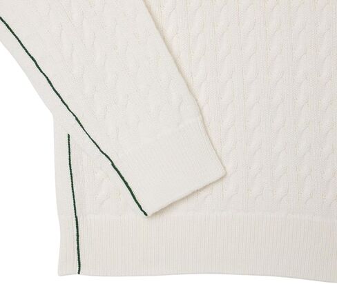 Lacoste Men's Cable Knit Cotton Sweater in Saudi Arabia