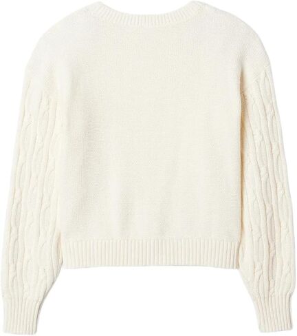 GAP Girls' Cable Crewneck Sweater in Kuwait